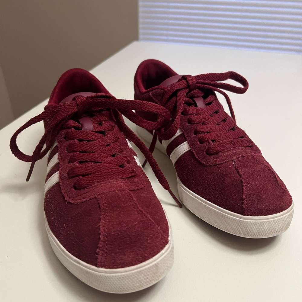 Burgundy Suede Adidas